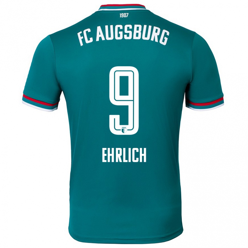 Hombre Camiseta Lucas Ehrlich #9 Verde Oscuro 2ª Equipación 2024/25 La Camisa