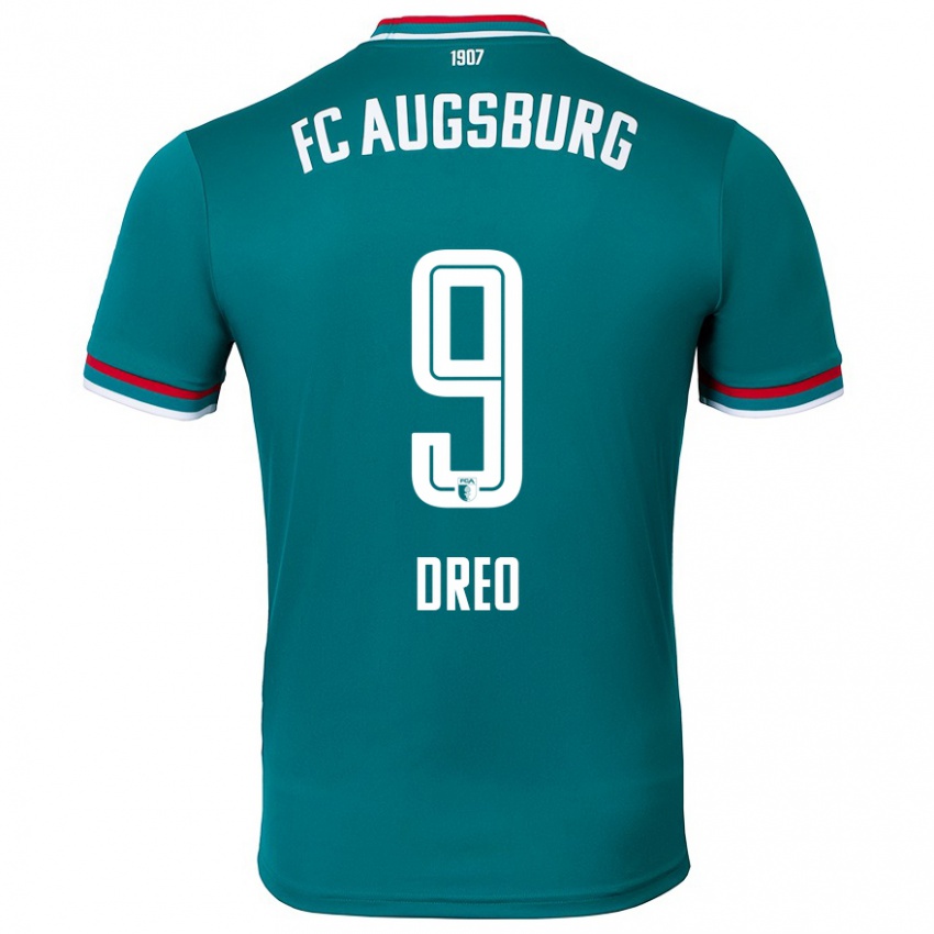 Hombre Camiseta David Dreo #9 Verde Oscuro 2ª Equipación 2024/25 La Camisa