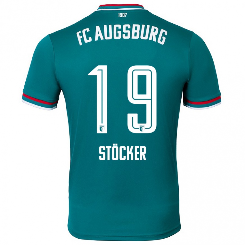 Hombre Camiseta Louis Stöcker #19 Verde Oscuro 2ª Equipación 2024/25 La Camisa