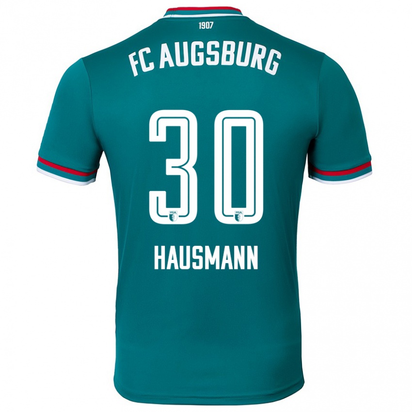 Hombre Camiseta Daniel Hausmann #30 Verde Oscuro 2ª Equipación 2024/25 La Camisa