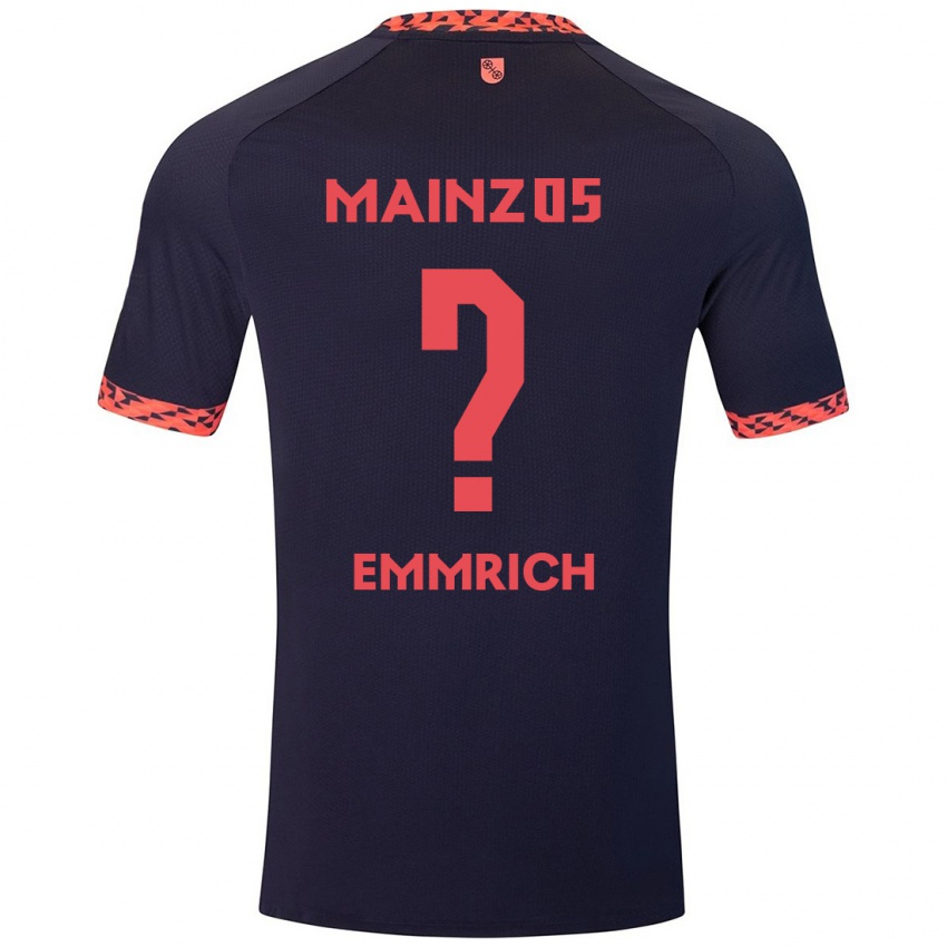 Hombre Camiseta Robin Emmrich #0 Azul Coral Rojo 2ª Equipación 2024/25 La Camisa