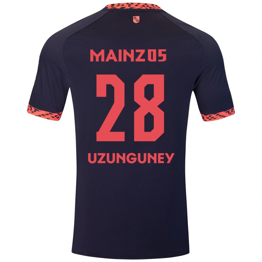 Hombre Camiseta Ebru Uzungüney #28 Azul Coral Rojo 2ª Equipación 2024/25 La Camisa