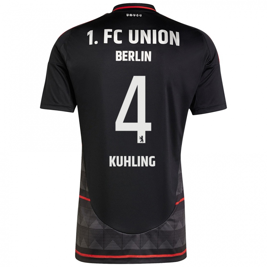 Hombre Camiseta Ole Kühling #4 Negro 2ª Equipación 2024/25 La Camisa