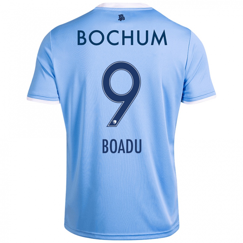 Hombre Camiseta Myron Boadu #9 Azul Cielo 2ª Equipación 2024/25 La Camisa