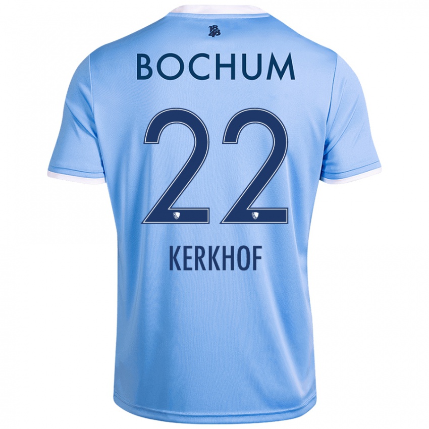 Hombre Camiseta Nina Kerkhof #22 Azul Cielo 2ª Equipación 2024/25 La Camisa