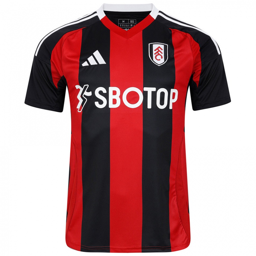 Hombre Camiseta Timothy Castagne #21 Negro Rojo 2ª Equipación 2024/25 La Camisa