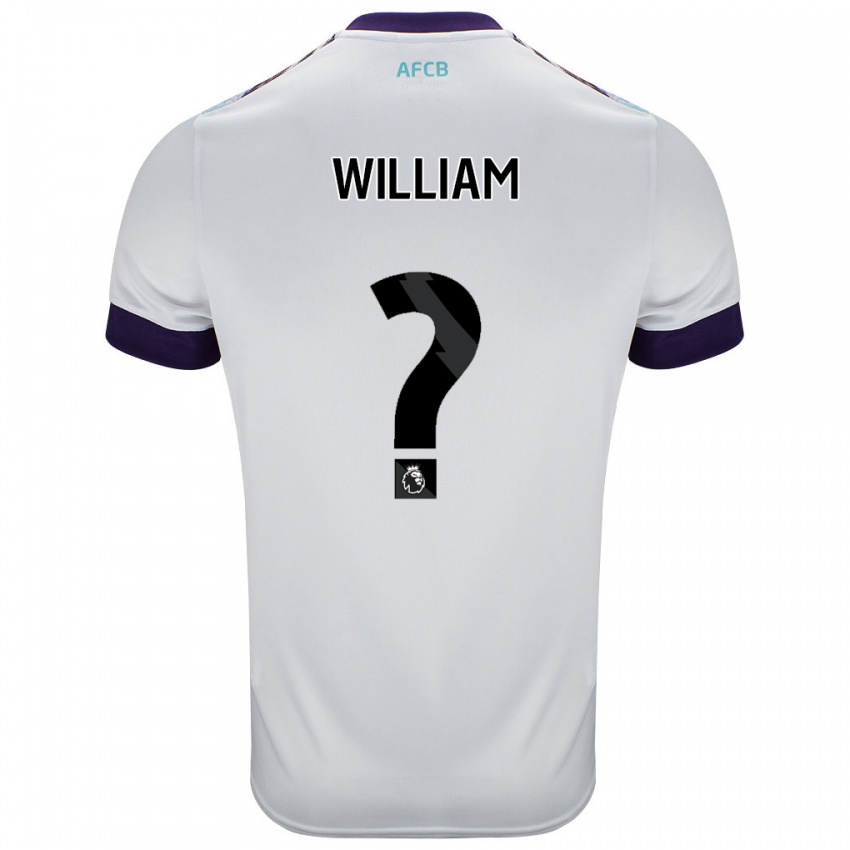 Hombre Camiseta Harold William #0 Blanco Verde Púrpura 2ª Equipación 2024/25 La Camisa