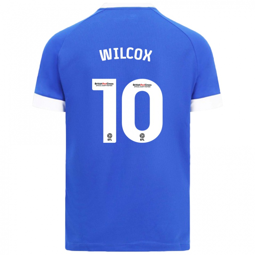 Mujer Camiseta Danielle Wilcox #10 Azul Cielo 1ª Equipación 2024/25 La Camisa