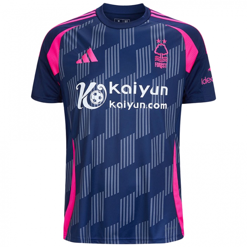 Mujer Camiseta Tyrese Thomas #0 Azul Real Rosa 2ª Equipación 2024/25 La Camisa