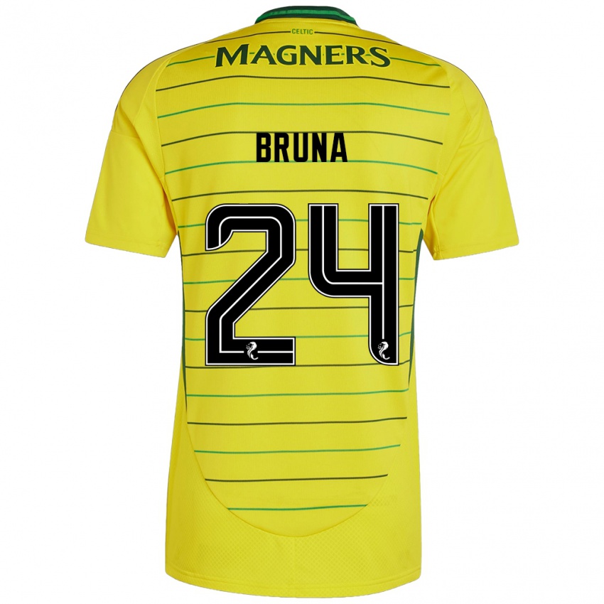 Mujer Camiseta Bruna Lourenço #24 Amarillo 2ª Equipación 2024/25 La Camisa