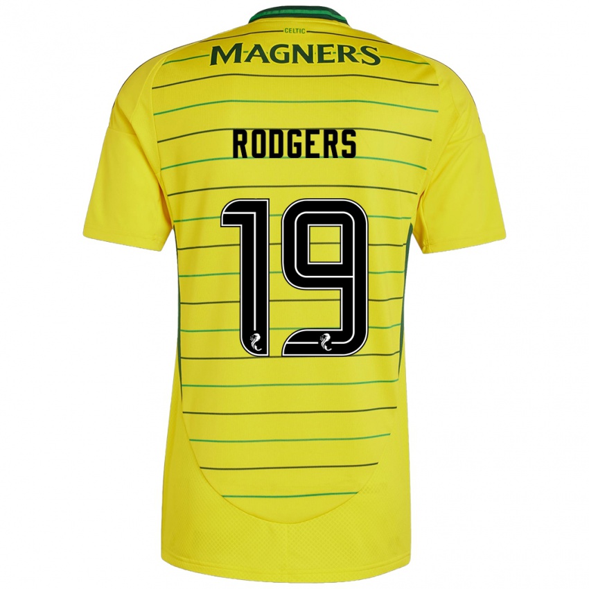 Mujer Camiseta Lisa Rodgers #19 Amarillo 2ª Equipación 2024/25 La Camisa