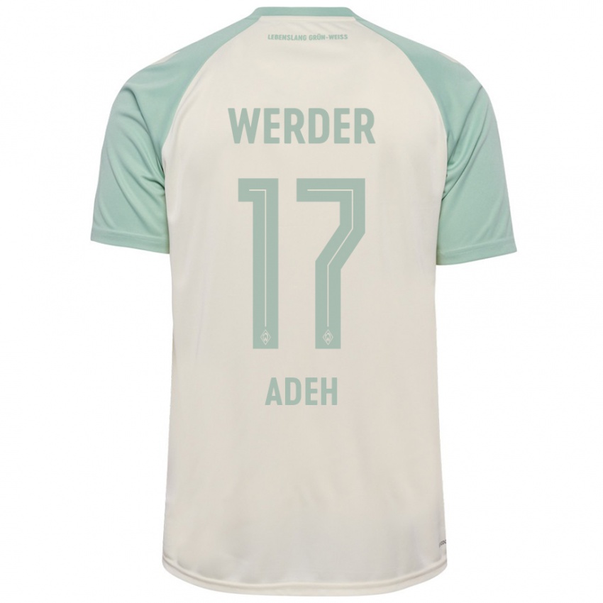 Mujer Camiseta Bob-Ignatius Adeh #17 Blanquecino Verde Claro 2ª Equipación 2024/25 La Camisa