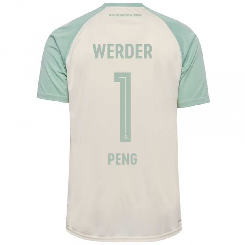 Mujer Camiseta Livia Peng #1 Blanquecino Verde Claro 2ª Equipación 2024/25 La Camisa