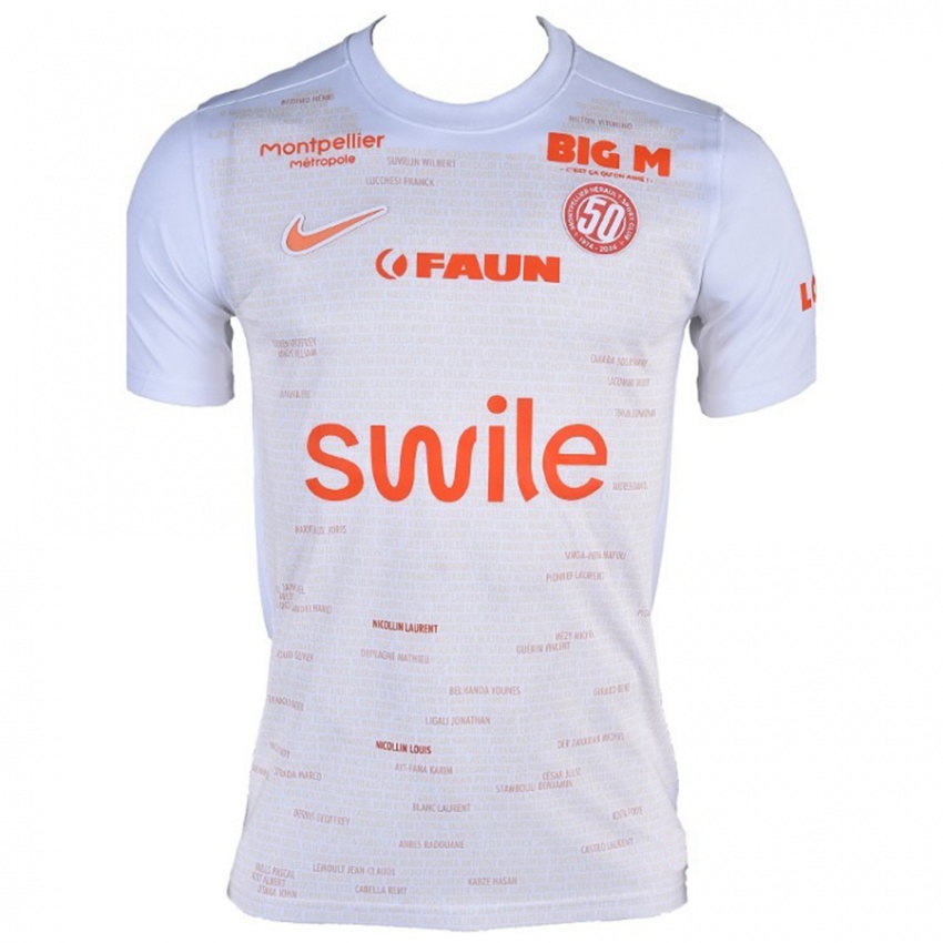 Mujer Camiseta Marie Petiteau #16 Blanco 2ª Equipación 2024/25 La Camisa