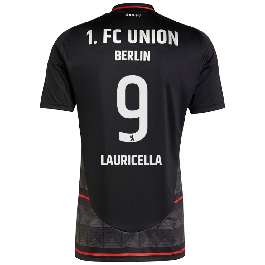 Mujer Camiseta Guiseppe Lauricella #9 Negro 2ª Equipación 2024/25 La Camisa