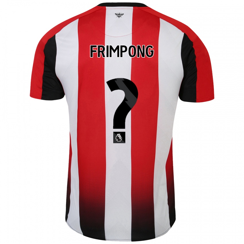 Niño Camiseta Charles Frimpong #0 Rojo Blanco 1ª Equipación 2024/25 La Camisa