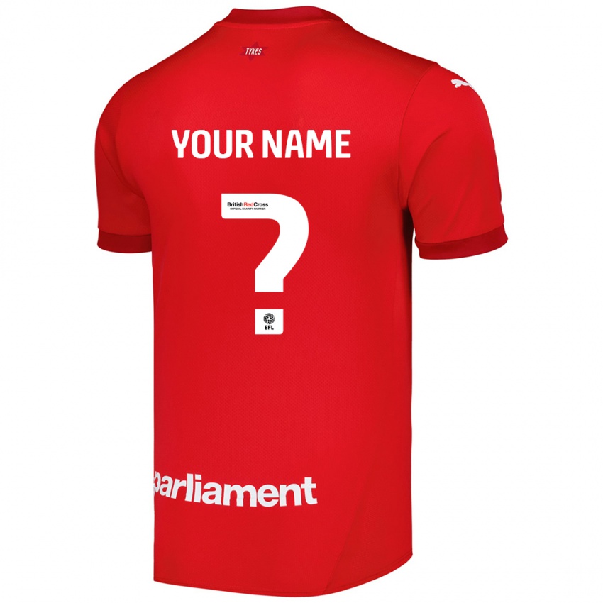 Niño Camiseta Su Nombre #0 Rojo 1ª Equipación 2024/25 La Camisa