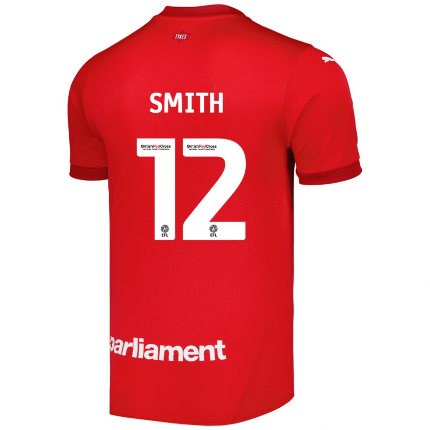 Niño Camiseta Jackson Smith #12 Rojo 1ª Equipación 2024/25 La Camisa