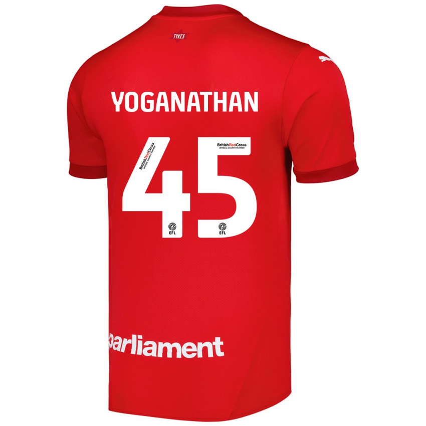 Niño Camiseta Vimal Yoganathan #45 Rojo 1ª Equipación 2024/25 La Camisa