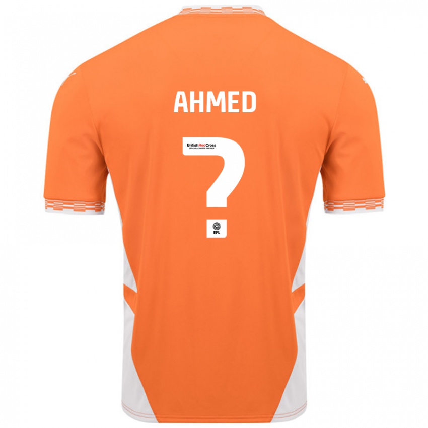 Niño Camiseta Jibran Ahmed #0 Naranja Blanco 1ª Equipación 2024/25 La Camisa