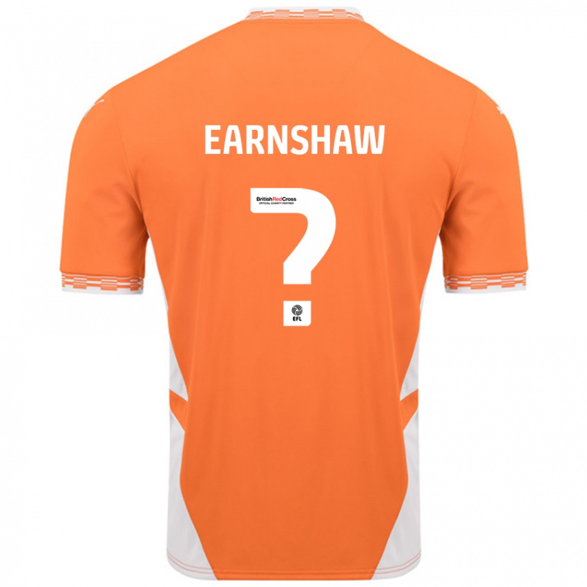 Niño Camiseta Alice Earnshaw #0 Naranja Blanco 1ª Equipación 2024/25 La Camisa