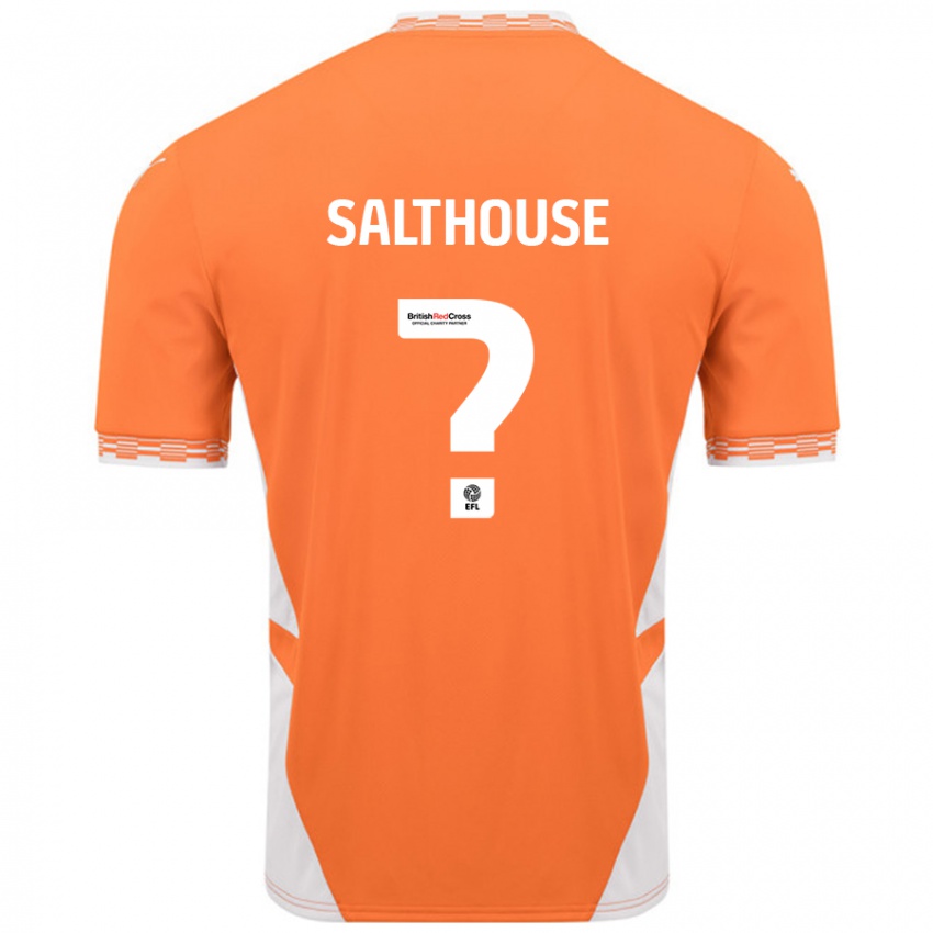 Niño Camiseta Emily Salthouse #0 Naranja Blanco 1ª Equipación 2024/25 La Camisa