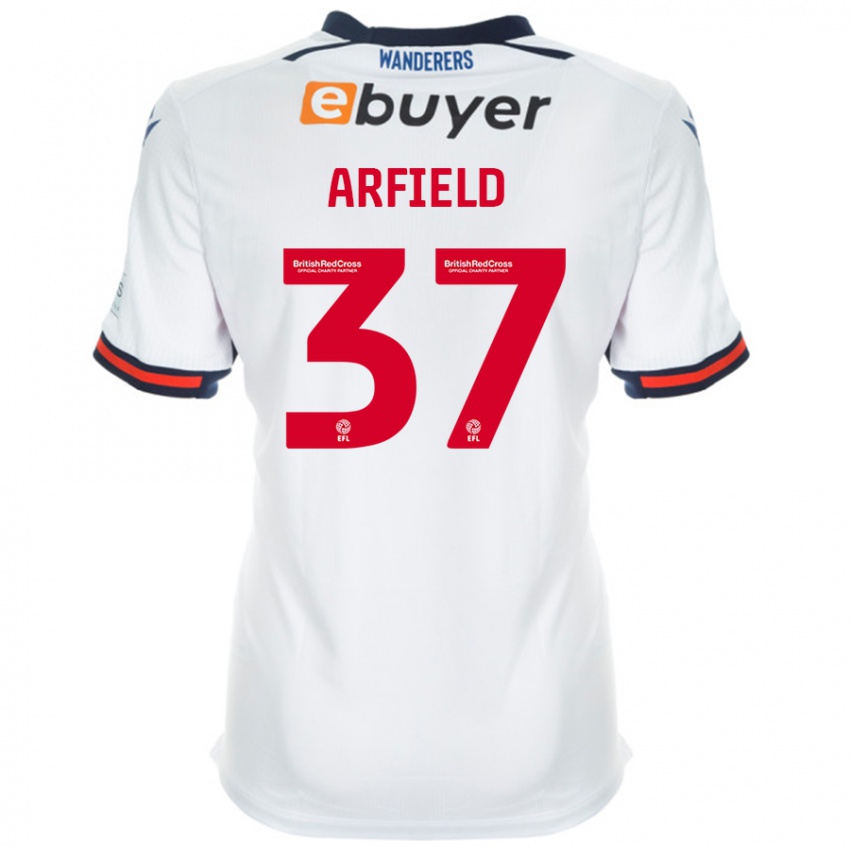 Niño Camiseta Scott Arfield #37 Blanco 1ª Equipación 2024/25 La Camisa