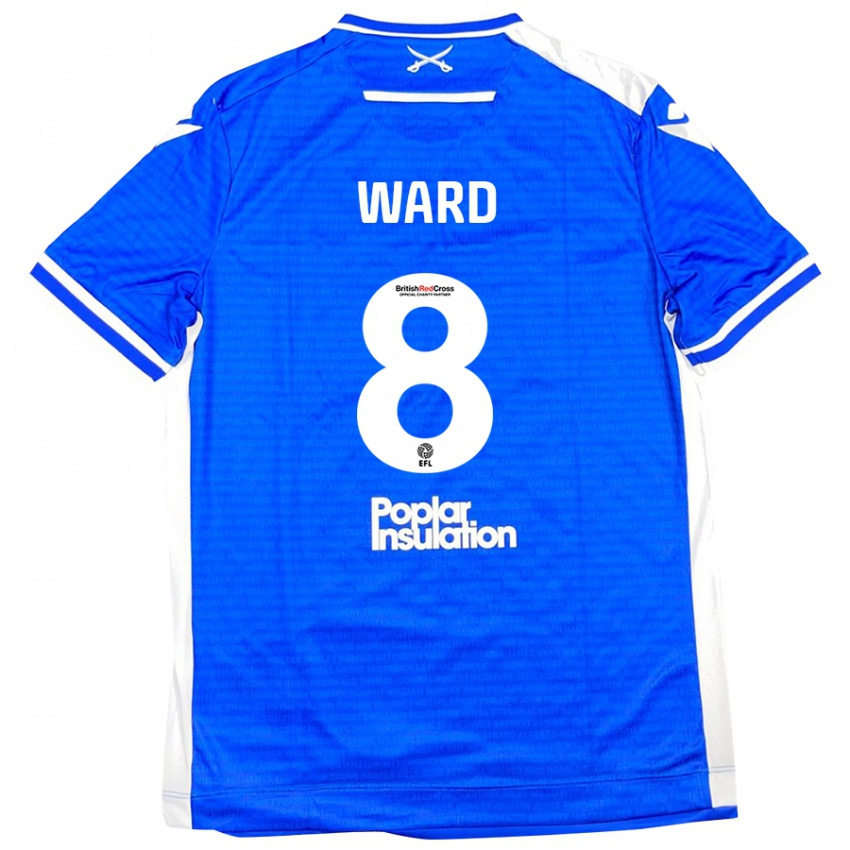 Niño Camiseta Grant Ward #8 Azul Blanco 1ª Equipación 2024/25 La Camisa