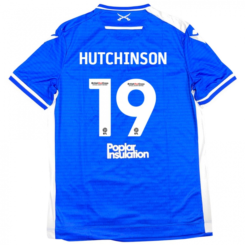 Niño Camiseta Isaac Hutchinson #19 Azul Blanco 1ª Equipación 2024/25 La Camisa