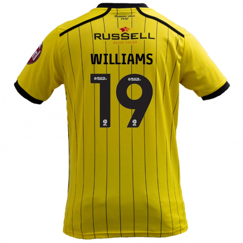 Niño Camiseta Dylan Williams #19 Amarillo 1ª Equipación 2024/25 La Camisa