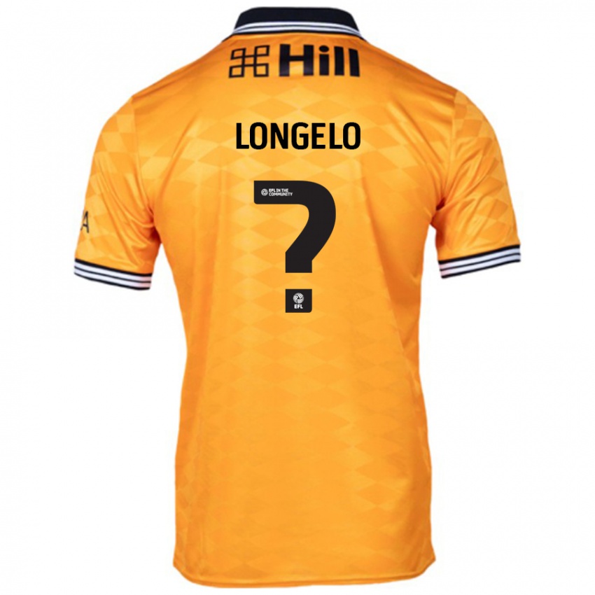 Niño Camiseta Emmanuel Longelo #0 Naranja 1ª Equipación 2024/25 La Camisa