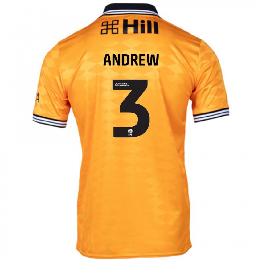 Niño Camiseta Danny Andrew #3 Naranja 1ª Equipación 2024/25 La Camisa