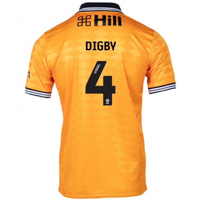 Niño Camiseta Paul Digby #4 Naranja 1ª Equipación 2024/25 La Camisa