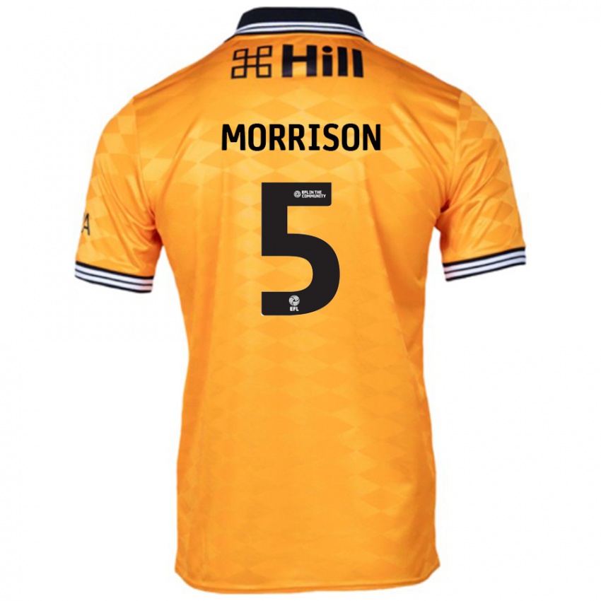 Niño Camiseta Michael Morrison #5 Naranja 1ª Equipación 2024/25 La Camisa