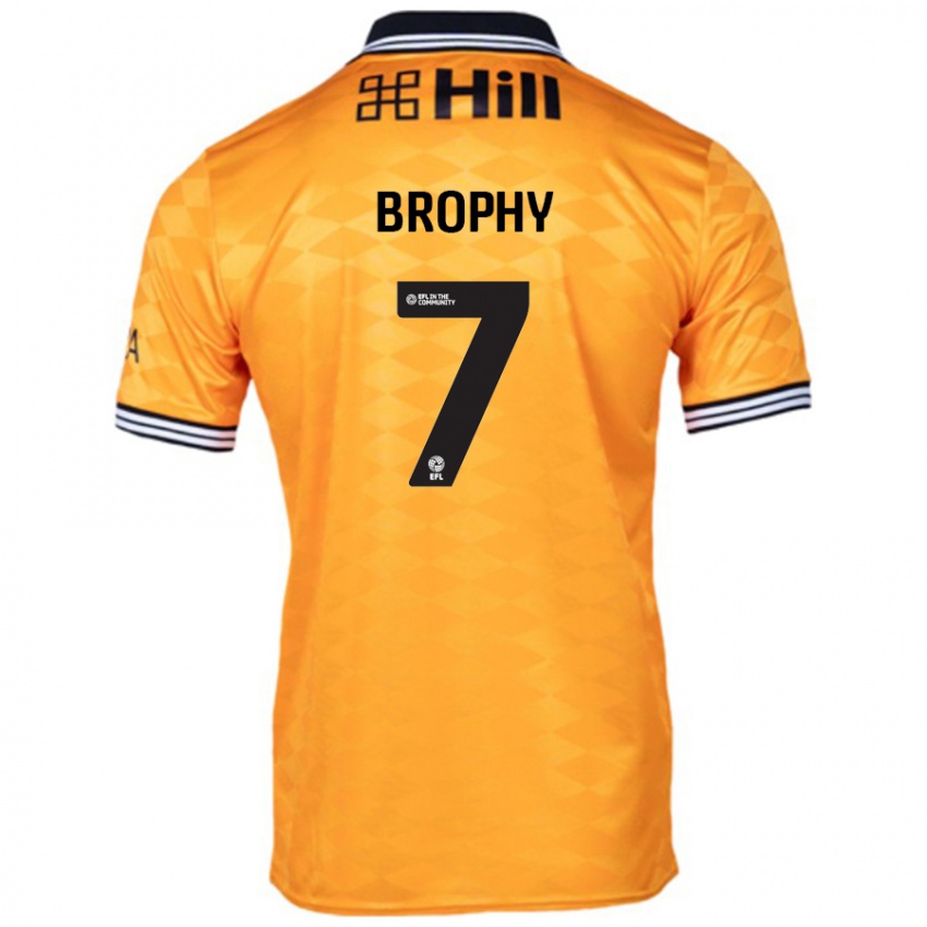 Niño Camiseta James Brophy #7 Naranja 1ª Equipación 2024/25 La Camisa