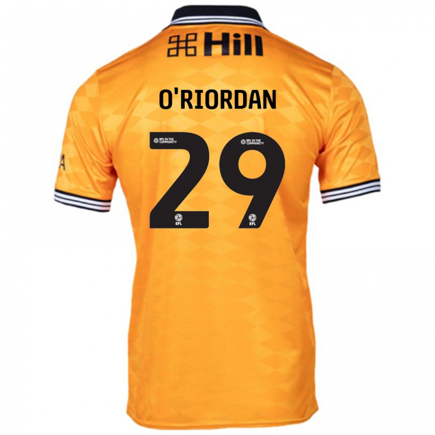 Niño Camiseta Connor O'riordan #29 Naranja 1ª Equipación 2024/25 La Camisa