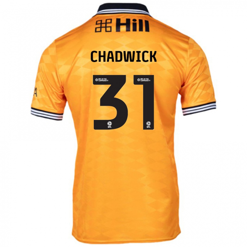 Niño Camiseta Louis Chadwick #31 Naranja 1ª Equipación 2024/25 La Camisa