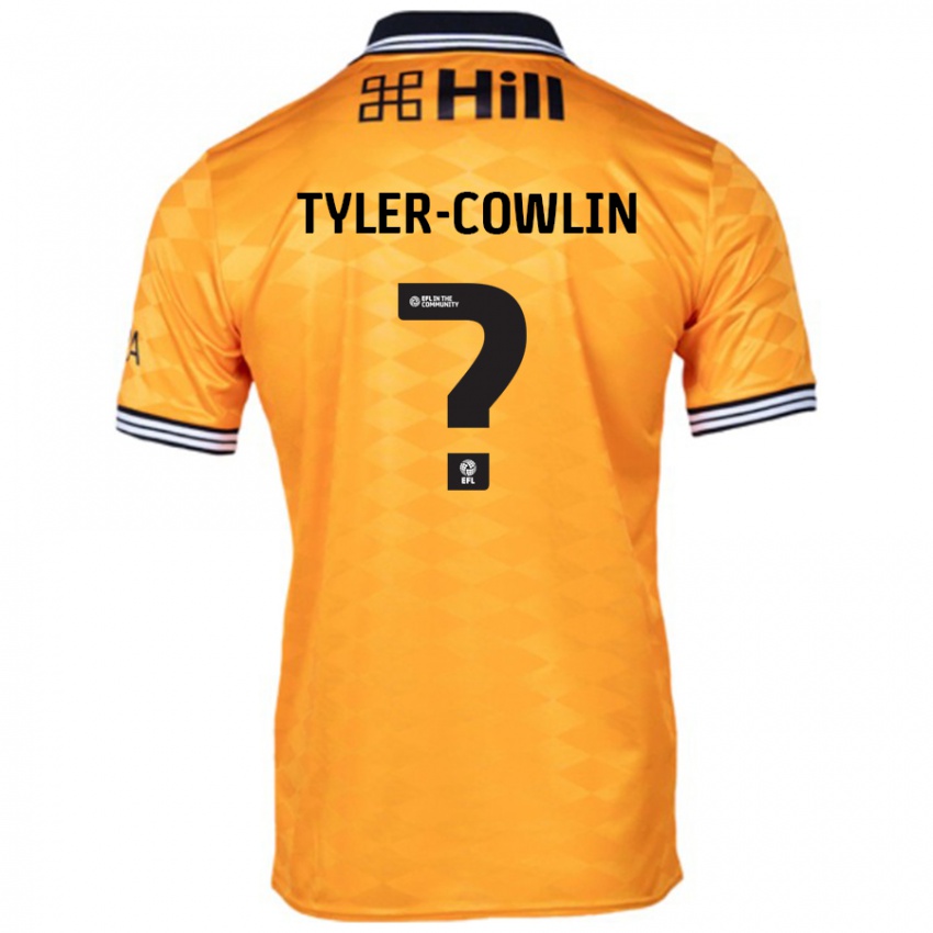 Niño Camiseta Danny Tyler-Cowlin #0 Naranja 1ª Equipación 2024/25 La Camisa