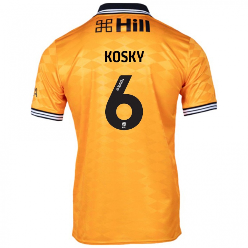 Niño Camiseta Rachel Kosky #6 Naranja 1ª Equipación 2024/25 La Camisa