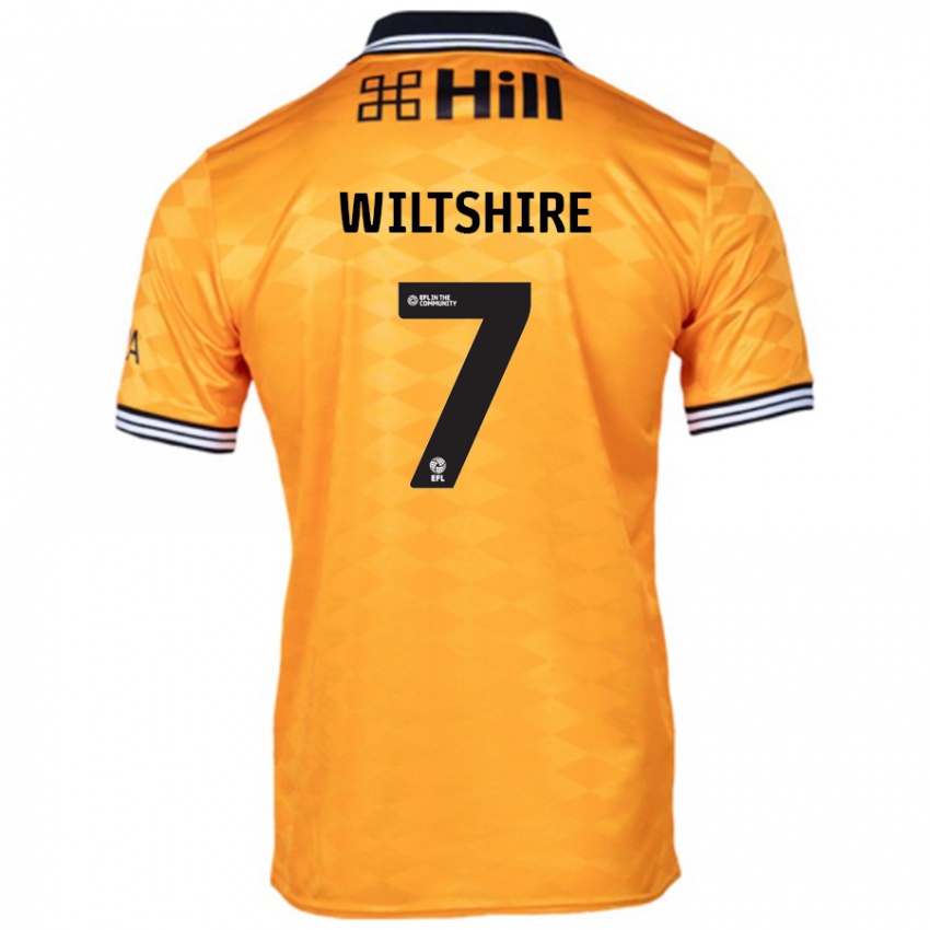 Niño Camiseta Sarah Wiltshire #7 Naranja 1ª Equipación 2024/25 La Camisa