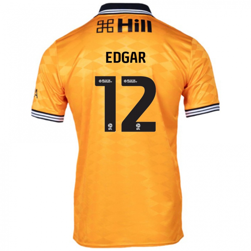 Niño Camiseta Sammy Edgar #12 Naranja 1ª Equipación 2024/25 La Camisa