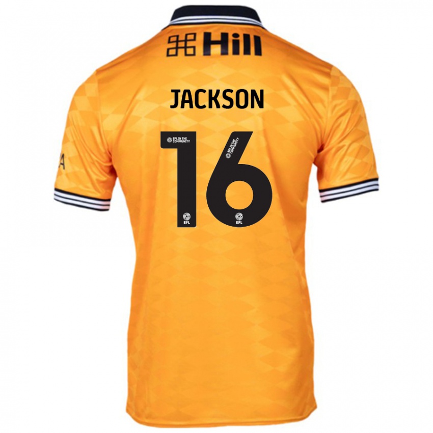 Niño Camiseta Abbie Jackson #16 Naranja 1ª Equipación 2024/25 La Camisa