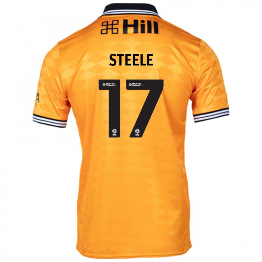 Niño Camiseta Fran Steele #17 Naranja 1ª Equipación 2024/25 La Camisa