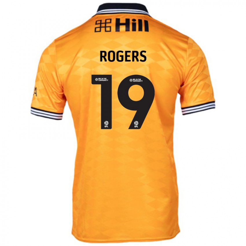 Niño Camiseta Beatrice Rogers #19 Naranja 1ª Equipación 2024/25 La Camisa