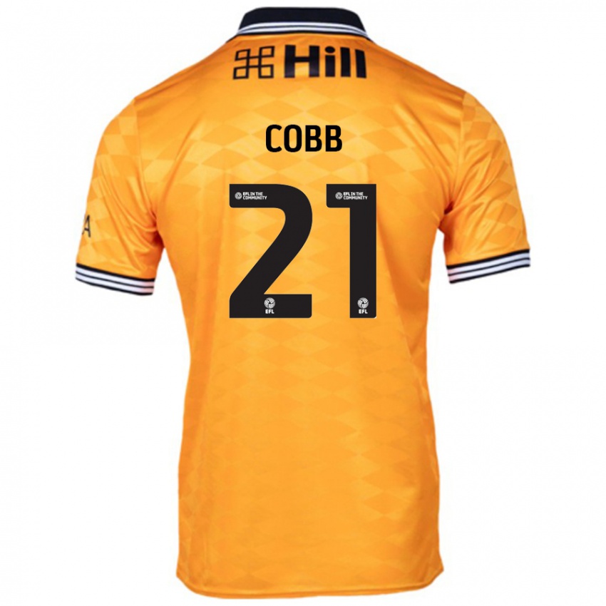 Niño Camiseta Serena Cobb #21 Naranja 1ª Equipación 2024/25 La Camisa