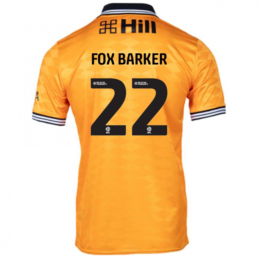 Niño Camiseta Mistie Fox-Barker #22 Naranja 1ª Equipación 2024/25 La Camisa