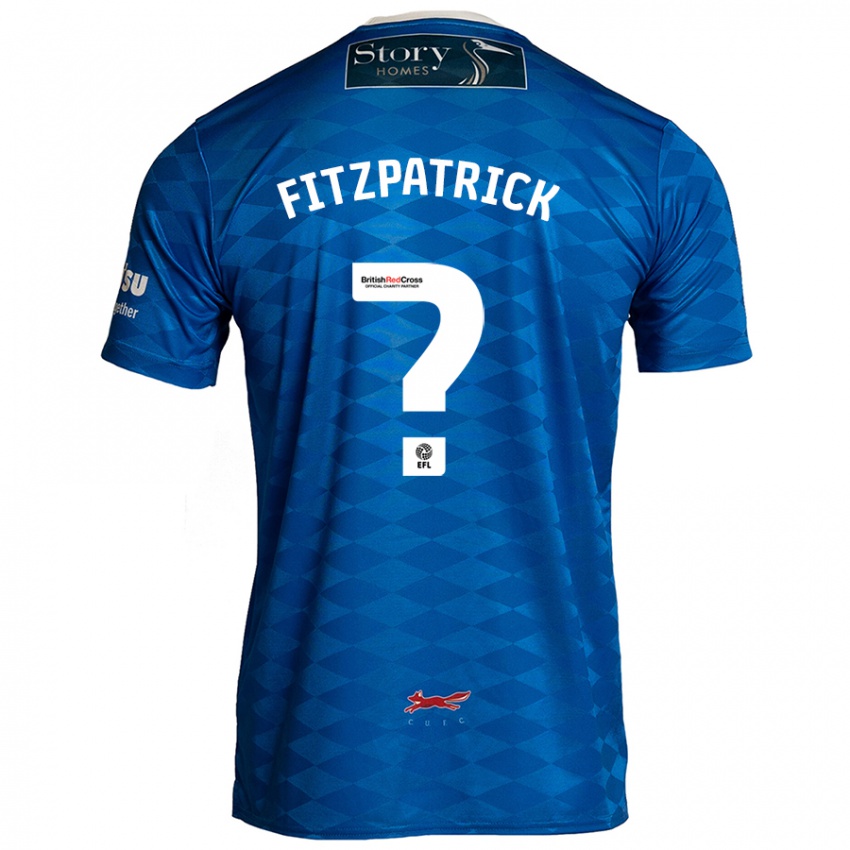 Niño Camiseta Aran Fitzpatrick #0 Azul 1ª Equipación 2024/25 La Camisa