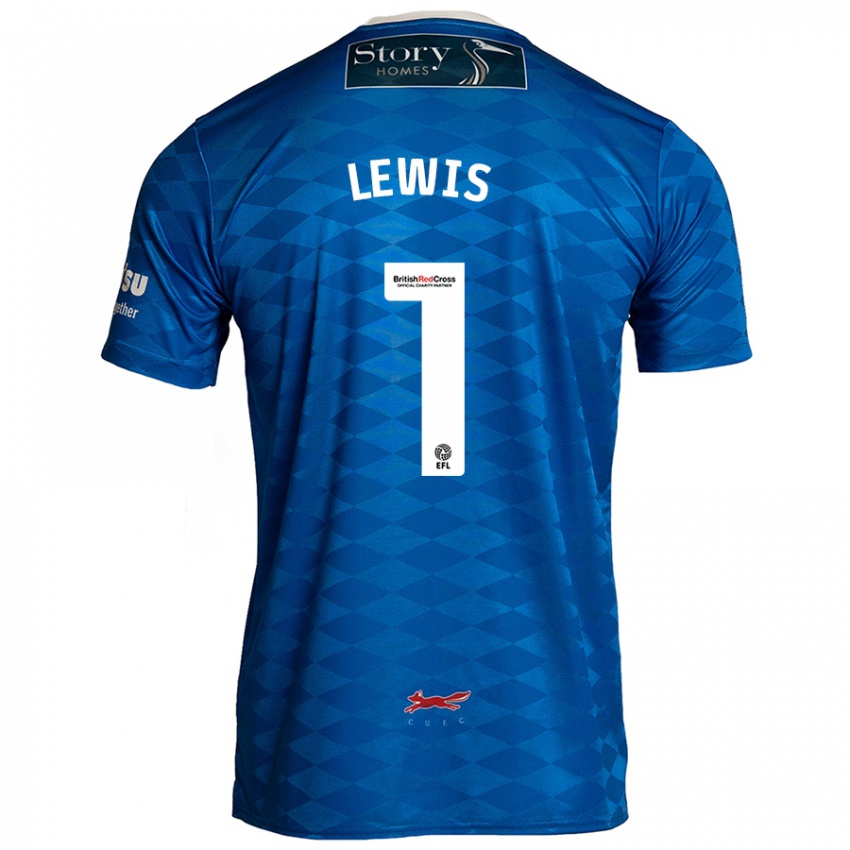 Niño Camiseta Harry Lewis #1 Azul 1ª Equipación 2024/25 La Camisa