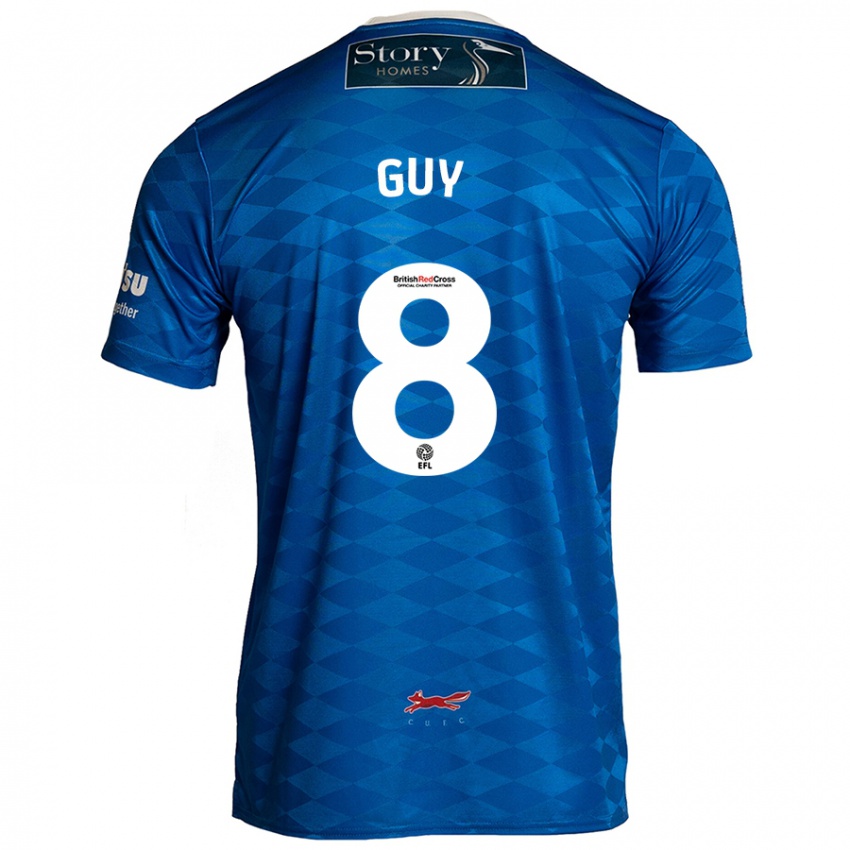 Niño Camiseta Callum Guy #8 Azul 1ª Equipación 2024/25 La Camisa