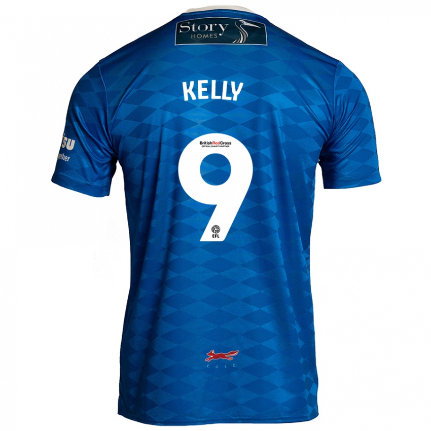 Niño Camiseta Georgie Kelly #9 Azul 1ª Equipación 2024/25 La Camisa